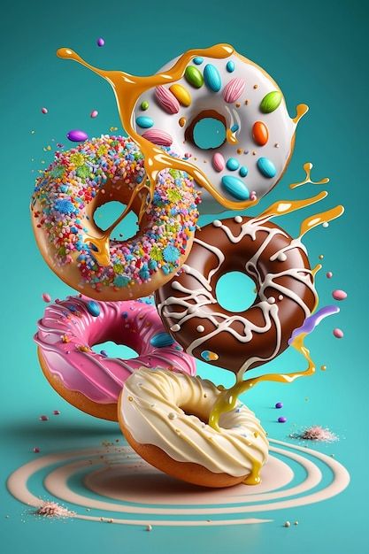 Strawberry Filled Donuts, Donut Logo, Donuts Donuts, Donut Art, Chocolate Glazed Donuts, Colorful Donuts, Delicious Donuts, Food Backgrounds, Food Wallpaper