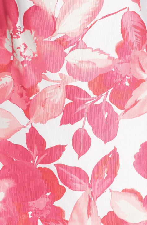 Main Image - Eliza J Print Shift Dress Floral Print Wallpaper, Abstract Watercolor Flower, Watercolour Prints, Watercolor Flowers Pattern, Painterly Floral, Watercolor Flowers Tutorial, Hand Painted Scarves, Silk Square Scarf, Vintage Botanical Prints