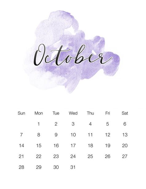 This Free Printable 2018 Watercolor Wash Calendar is a perfect calendar for those that like things simple and pretty. Comes in 2 sizes 5X8 & 81/2X11 Enjoy!! Calendar Design Layout, Watercolor Calendar, Calendar Background, Creative Calendar, Free Calendar Template, October Calendar, Calendar Organization, Diy Calendar, Free Calendar