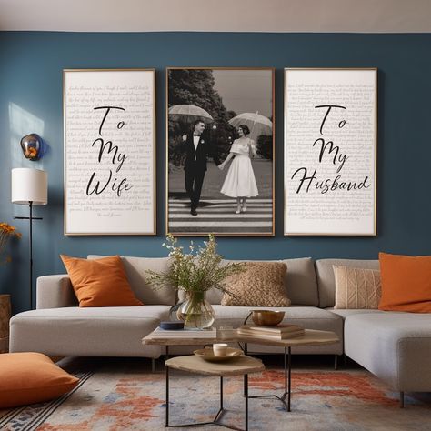 Wedding Vows, Personalized Canvas Set, Gift for Couple, Anniversary Gift, Unique Wedding Gift for Her, Gift for Husband, New Home Gift - Etsy Vows For Him, Wedding Vows Canvas, Anniversary Ideas For Him, Wedding Vow Art, Couples Poster, Couple Anniversary, Bedroom Decor For Couples, Always Forever, Wedding Court