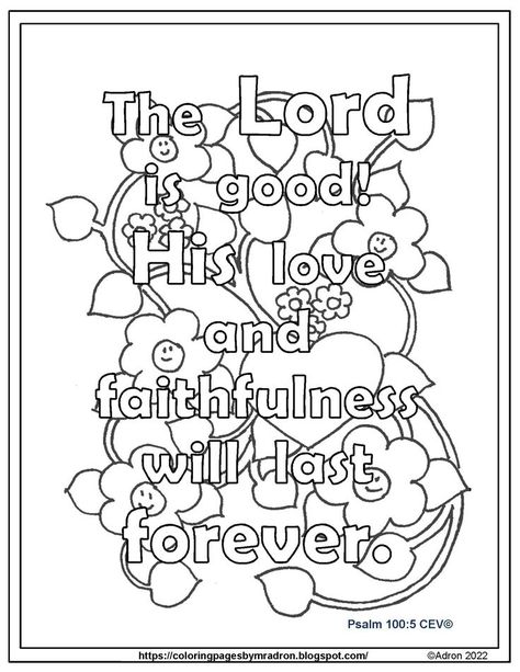 You are welcome to download and print the PDF for free on my blog. https://coloringpagesbymradron.blogspot.com/2022/02/free-printable-psalm-1005-coloring-page.html Psalms 100, Math Coloring Pages, Sunday School Coloring Pages, Bible Verse Coloring Page, Scripture Coloring, Procedural Writing, Psalm 100, Sunday School Kids, Free Activities For Kids