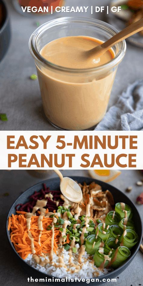 Peanut Stir Fry Sauce, Peanut Sauce Stir Fry, Peanut Stir Fry, Vegan Peanut Sauce, Easy Peanut Sauce, Homemade Peanut Sauce, Peanut Sauce Recipe, Creamy Dressing, Vegan Fish