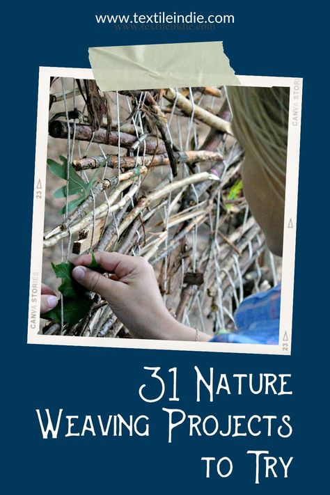 31 Nature Weaving Projects you can try at home. 3rd Grade Weaving Art Projects, Weaving Projects For Beginners, Weaving With Natural Fibres, Nature Weaving Craft, Weaving Natural Materials, Nature Weaving For Kids, Weaving With Natural Materials, Small Weaving Projects, Weaving Projects For Kids