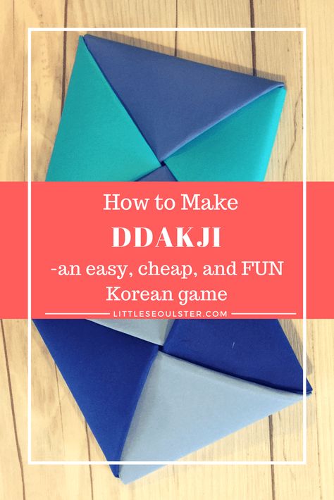 Ddakji Chuseok Craft, Korean Crafts Diy, Korean Crafts For Kids, Korean Games, Korean Festival, Culture Crafts, Play With Kids, Korean Crafts, Games To Play With Kids