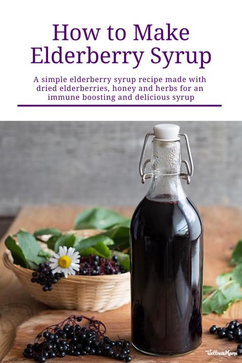 Elderberry Immune Booster, Immune Boosting Elderberry Syrup, Elderberry Benefits Immune System, Elderberry Syrup Recipe Wellness Mama, Elderberry Medicine, Benefits Of Elderberry Syrup, Elderberry Syrup Benefits, Benefits Of Elderberry, Make Elderberry Syrup