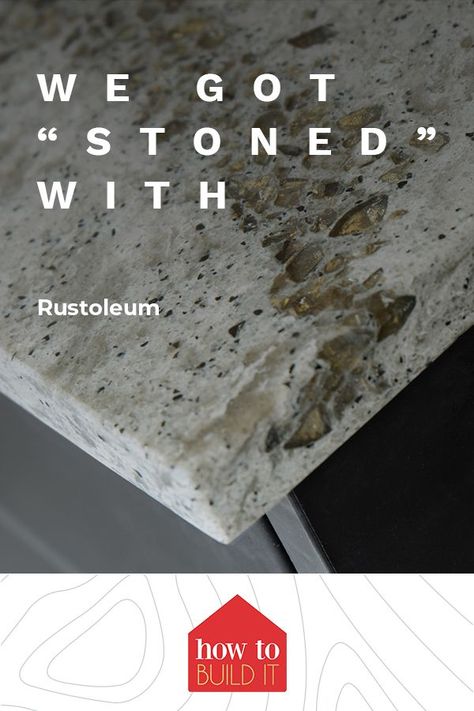 We're not talking about weed, we are talking about the awesome and easy to use Rustoleum product that provides a stone look to most any surface. Rustoleum stone spray paint works great on counters if you want the stone effect. Quick Transformations that aren't expensive. Rustoleum Countertop Paint, Spray Paint Countertops, Painting Bathroom Countertops, Rustoleum Countertop, Stone Spray Paint, Countertop Transformations, Spray Paint Projects, Fake Stone, Painting Countertops