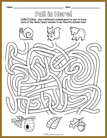 Free Printable Fall Maze Pumpkin Maze Printable, Kindergarten Mazes Printables, Free Maze Printables, Maze Puzzles For Kids Free Printables, Fall Mazes For Kids, Maze For Kids Preschool, Fall Mazes Printable, Kids Mazes Free Printable, Thanksgiving Mazes Free Printable