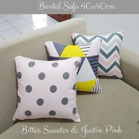 Pillows, Furniture, Pink, Home Décor, Bantal Sofa, Sofa, Throw Pillows, Bed, Home Decor