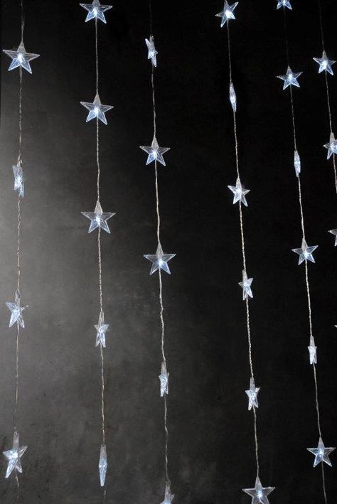 LED Star Curtains 72" tall x 42" wide, Plug In Hanging Star Lights, Celestial Backdrop, Star Curtains, Star Backdrop, Starry Night Prom, Stars Decor, Led Star Lights, Bouquet Succulent, Cheap Candles