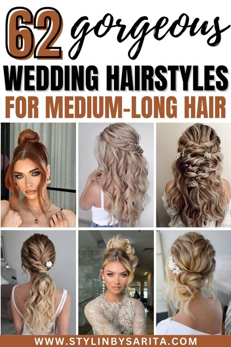 wedding hairstyles Long Hair Half Updo, Braided Half Up Half Down Hair, Bridal Wedding Hairstyles, Bride Hair Down, Bride Hairstyles Updo, Elegant Wedding Hairstyles, Bride Hairstyles For Long Hair, Down Hairstyles For Long Hair, Bridal Hair Half Up