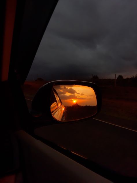 Sunset photo Captured in Kenya, along Meru-Timau-Nanyuki Highway Car Mirror Aesthetic, Sunset From Car, Car On Highway, Highway Aesthetic, Tiktok Images, Evening Drive, Driving Aesthetic, Cupcakes Wallpaper, Outside View