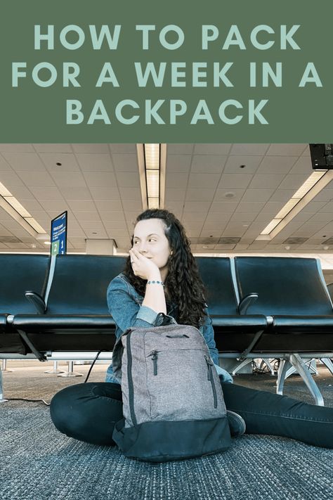 how to pack a week into a backpack: a minimalist packing list. How To Pack Backpack, Minimal Packing List, Weekend Trip Packing List, Minimalist Travel Packing, Travel Backpack Packing, Weekend Trip Packing, Packing For A Weekend Trip, Weekend Packing List, Travel Light Packing