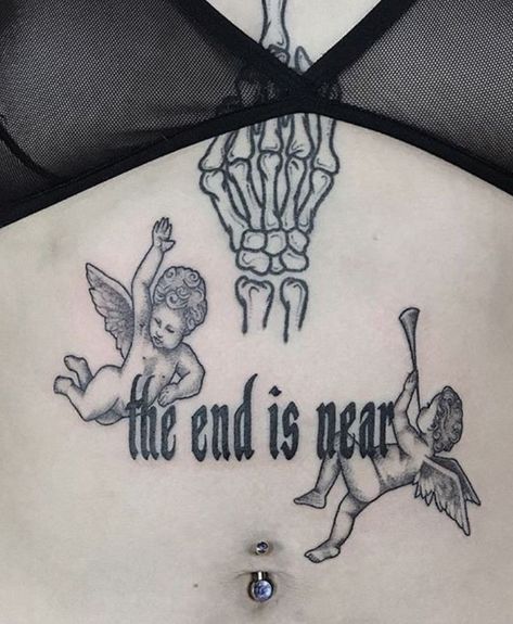 The End Is Near, Grunge Tattoo, Geniale Tattoos, Aesthetic Tattoo, Dream Tattoos, Skin Art, Piercing Tattoo, Pretty Tattoos, Body Tattoos