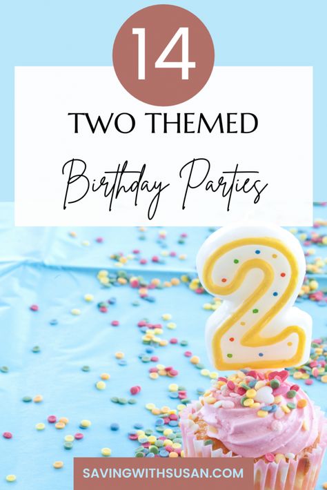 Two Year Old Themed Birthday Party, Two Year Party Theme, Birthday Theme For Two Year Old, One And Two Year Old Birthday Party, 2 Year Birthday Theme Ideas, Easy Second Birthday Ideas, Summer Two Year Old Birthday, Birthday Party For Two Year Old, 2 Year Birthday Theme October