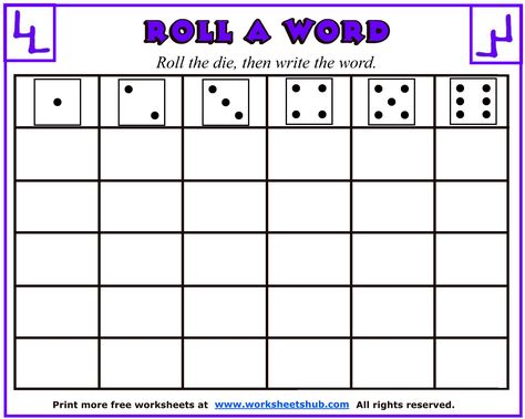 Grab some dice and get rolling with these fun sight word worksheets.  Print out my free worksheets for a quick start or download the template and make your own. Sight Word Worksheets Free, Roll And Write, Tutoring Ideas, Sight Word Spelling, Dice Template, Spelling Words List, Pre Primer Sight Words, Preschool Sight Words, Math Addition Worksheets