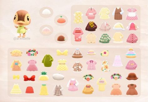 Acnh Villager Gift Guide, Villager Clothes, Acnh Lookbook, Ac Villager, Acnh Villagers, Acnh Cottagecore, Animal Crossing Guide, Animal Crossing Qr Codes Clothes, Island Theme