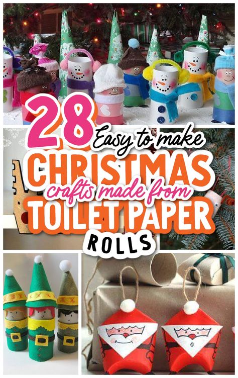 28 Christmas Crafts Made From Toilet Paper Rolls Christmas Trees Made Out Of Toilet Paper Rolls, Toilet Paper Christmas Ornaments, Toilet Paper Roll Crafts For Christmas, Crafts Made With Toilet Paper Rolls, Toilet Paper Roll Christmas Tree, Paper Roll Christmas Crafts, Toilet Paper Roll Christmas Crafts, Toilet Paper Roll Christmas, Paper Roll Christmas