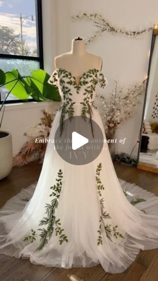 Flora & Lane on Instagram: "In our nature girl era 🌿✨ Would you choose “IVY” for your big day? 
•
•
#yestothedress #weddingdressshopping #bridalgowns #weddingideas #weddinginspo #weddingplanning #weddingdressinspo #weddingdressinspiration  #floralweddingdress #acotar #bridalstyle #bridaltrends #weddingtimeline #engaged #bridetobe #2024bride #2025bride" Flora And Lane, Wedding Dresses Whimsical, Fairy Tale Wedding Dress, Floral Wedding Dress, Future Wedding Plans, Wedding Timeline, Desert Wedding, Bride Clothes, Wedding Boutique