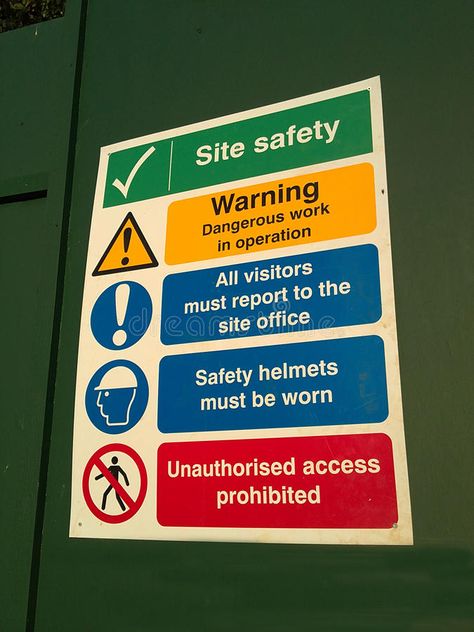 Site Safety sign. Building site safety notices on hoarding , #AFF, #sign, #Building, #Site, #Safety, #notices #ad Funny Safety Signs, Door Building, Safety Signage, Office Safety, Site Office, Safety Signs, Building Site, Safety Helmet, The Door