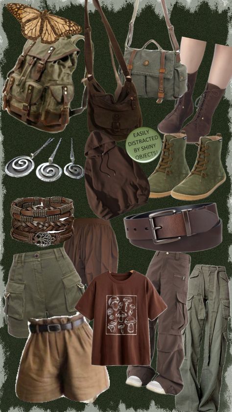 #goblincore #outfitinspo #adventurecore Goblin Core Outfit, Goblincore Outfits, Earthy Outfits, Vibe Clothes, Swaggy Outfits, Hippie Outfits, Really Cute Outfits, Edgy Outfits, Dream Clothes