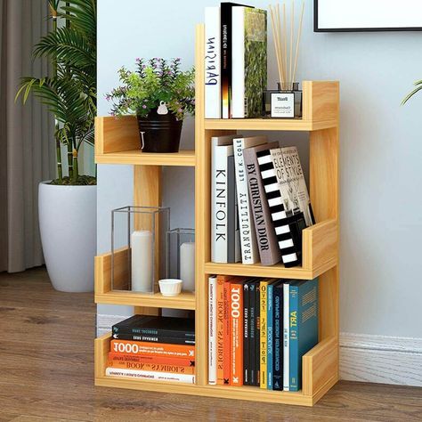 Different Design Of Tables For Books Elegant And Functional - Engineering Discoveries Small Bookshelf Ideas, Cube Furniture, Tree Bookcase, Books Shelf, Office Color, Home Office Colors, Small Bookcase, Storage Cubes, Bookcase Design