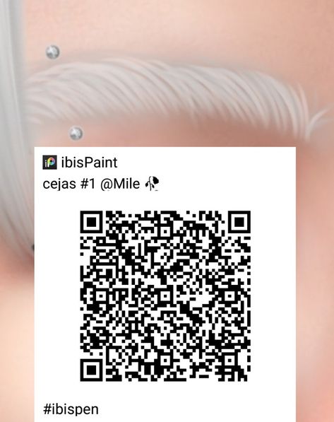 Eyebrow Brush Ibis Paint, Brush Eyebrows, Brush Codes, Paint Code, Eyebrow Brush, Ibis Paint, Paint Brush, Paint Brushes, Qr Code