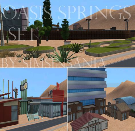 sigmund sims Sims 2 House, Oasis Springs, Shell House, Garden Plots, Landmark Buildings, Spring Set, 100 Followers, Desert Plants, Sims 2