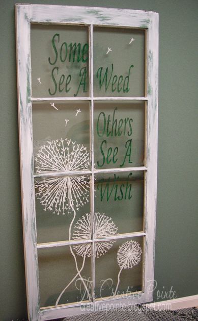 Window Paintings Art, Window Pane Painting Ideas, Painted Window Panes Diy, Painted Windows Ideas, Old Screen Window Ideas, Decoupage Windows, Painting On Old Windows, Painted Glass Windows, Window Painting Ideas