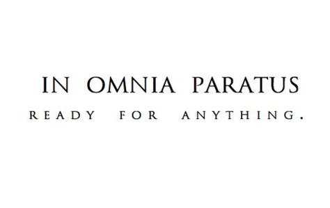 In Omnia Paratus" is Latin for "prepared for all things" or "ready for anything" - a great quote to live by! Description from pinterest.com. I searched for this on bing.com/images Latin Quote Tattoos, Latin Tattoo, In Omnia Paratus, Omnia Paratus, Tattoo Quotes About Strength, Phrase Tattoos, Latin Quotes, Inspirerende Ord, Latin Phrases