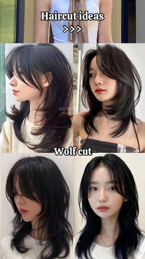 Haircut ideas for girl Indian Girl Haircut, Haircut Girl, Kinds Of Haircut, Korean Haircut, Haircut Inspo, Girls Cuts, Cute Haircuts, Girl Haircut, Wolf Cut