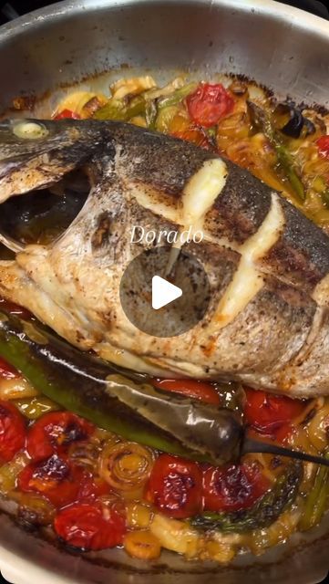 the fish is cooked and ready to be served in the pot on the stove top