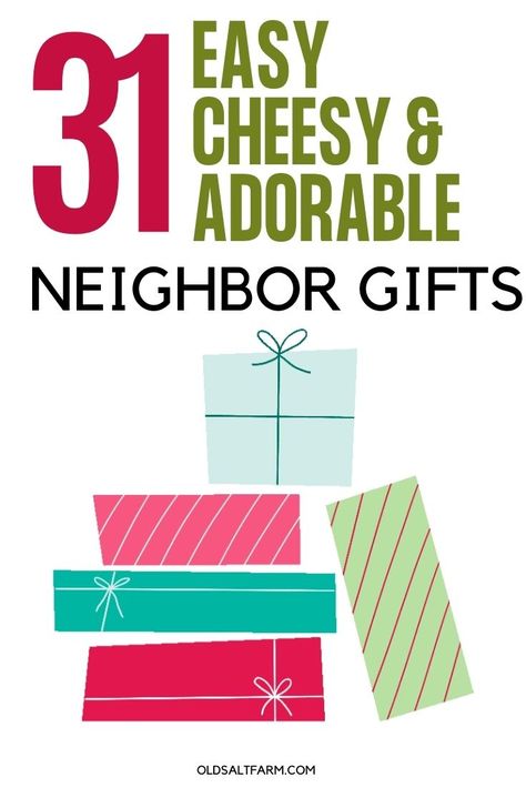 31 Cheesy, Easy, and Adorable Neighbor Gifts for Christmas! Super easy ideas that won't break the bank or take forever to put together. Perfect holiday gift ideas for neighbors, teachers, friends, and more! #neighborgifts #easygiftideas #inexpensivegiftideas #christmasgifts #easygiftideas Neighbor Gifts For Christmas, Gift Ideas For Neighbors, Neighbor Gift Ideas, Snowman Soup, Diy Stocking Stuffers, Diy Stockings, Homemade Holiday, Gifts For Christmas, Easy Cheesy