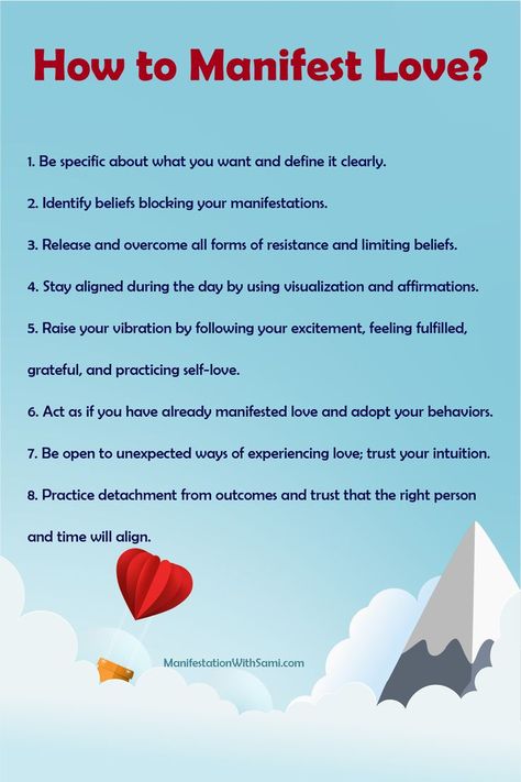 Master the Technique of Love Manifestation: Explore 8 Practical Steps to Attract and Cultivate Love with a Specific Person - whether it's an ex, your soul mate, or within the sacred union of marriage. Delve deeper into the details by visiting my blog.

#HowToManifestLoveRelationships #HowToManifestLoveIntoYourLife #HowToManifestLoveLawOfAttraction #HowToManifestLoveMarriage #HowToManifestLoveWithASpecificPerson Manifest Marriage, Sacred Union, Love Manifestation, Manifesting Love, Manifest Love, Specific Person, Soul Mate, How To Manifest, Work For You