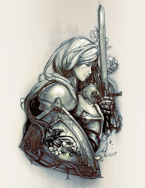 Feminine Armor, 29 Tattoo, Armor Of God Tattoo, Female Warrior Tattoo, Valkyrie Tattoo, Knight Tattoo, Armor Tattoo, Warrior Drawing, God Tattoos