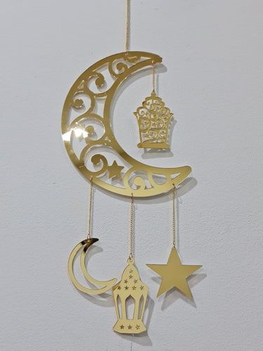 decorations Eid Hanging Decorations, Deco Ramadan, Ramadan Home Decor, Eid Ul Fitr Decorations, Moon Ramadan, Decoraciones Ramadan, Eid Mubarak Decoration, Paper Fan Decorations, Eid Decor