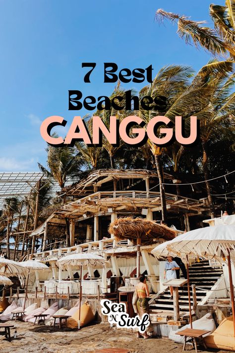 7 best beaches in canggu, You are one of the first timers in Canggu and want to explore the beaches in Canggu? Canggu now even more popular and known by many traveler. Apart from these advantages, Canggu also has waves that are suitable for surfers of all different levels. Click Here for More!! Things To Do In Bali | Travel Photography | Places To Visit In Bali | Bali Bucket List | Beach | Bali Tourism | Seminyak | Uluwatu | Canggu | Beach | Travel | ubud | Indonesia Changgu Bali, Kelingking Beach Bali, Bali Activities Adventure, Canggu Bali Restaurants, Canggu Beach, Bali Travel Photography, Bali Bucket List, Ubud Indonesia, Bali Surf