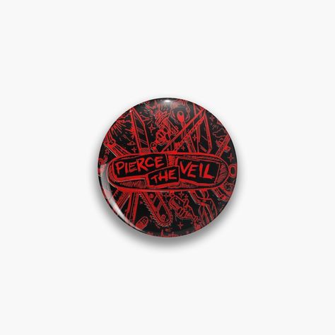 Pins For Backpacks, Pierce The Veil Stickers, Pierce The Veil Phone Theme, Selfish Machines Pierce The Veil, Pierce The Veil Merch, Pierce The Veil Emergency Contact, Slayer Band, Backpack Pins, Enamel Pin Collection