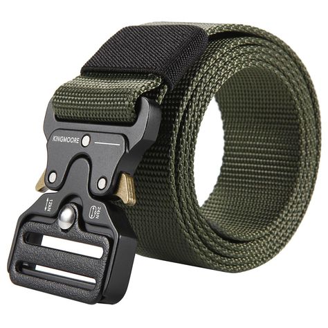 Military Belt, Outdoor Exercises, Work Belt, Special Force, Tactical Belt, Webbing Belt, Quick Release Buckle, Military Style, Tactical Gear