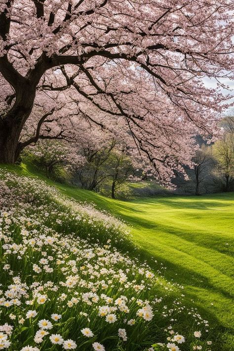 Cherry Tree Wallpaper, Cherry Blossom Photography, Rainy Day Photography, Sakura Trees, Nature Explorer, Nature Tourism, Cute Owls Wallpaper, Sakura Tree, Spring Landscape