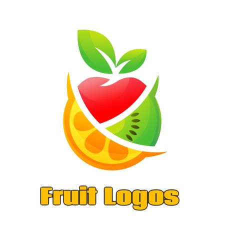 Fmcg Logo, Fruit Logo Design Ideas, Fruit Logo Design, Juice Logo, Candy Logo, Fruit Company, Fruit Chip, Fruit Logo, Free Logo Templates