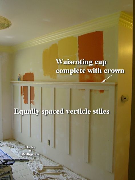 PICTURES OF CRAFTSMAN STYLE WAINSCOATING | 10-wainscoting-100_tall-craftsman-style | The Joy of Moldings Craftsman Wainscoting, Wainscoting Hallway, Wood Wainscoting, Wainscoting Bedroom, Craftsman Trim, Guest Bedroom Remodel, Kids Bedroom Remodel, Wainscoting Bathroom, Wainscoting Ideas