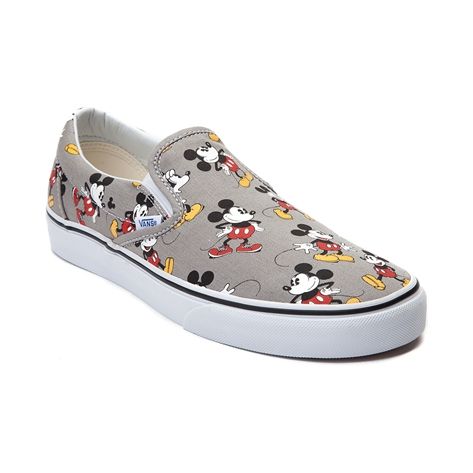 Disney and Vans Release a New Shoe and Clothing Collection Vans Disney, Cute Disney Outfits, Disney Vans, New Mickey Mouse, Hidden Mickey, Slip On Trainers, Disney Men, Skate Shoe, Vans Slip On