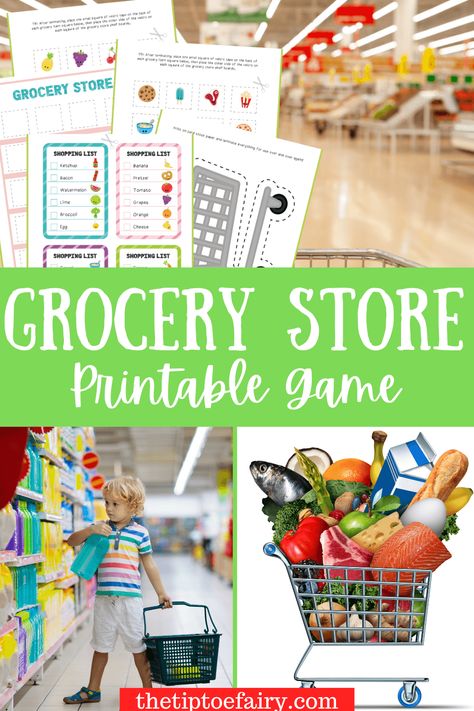 Grocery Store Activity Preschool, Grocery Shopping Preschool Activities, Visual Grocery Shopping List, Grocery Store Lesson Plans Activities, Grocery Store Printables Free, Preschool Shopping Activities, Shopping Preschool Theme, Shopping Theme Preschool, Grocery Store Dramatic Play Ideas