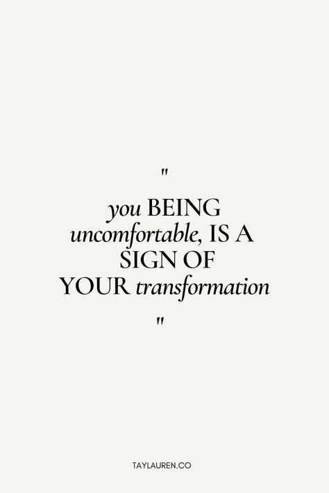 "You being uncomfortable is a sign of your transformation".... Step into your fullest potential by clicking the link below! #PersonalDevelopment #Growth #HealthyRecipes #Yoga #Meditation #Workouts Growth Happens When Youre Uncomfortable, If You Want To Grow Quotes, Growth Opportunity Quotes, Get Uncomfortable Quotes Motivation, Quote About Transformation, Growth Comes From Being Uncomfortable, Know Your Potential Quotes, Being Whole Quotes, Uncomfortable Quotes Motivation