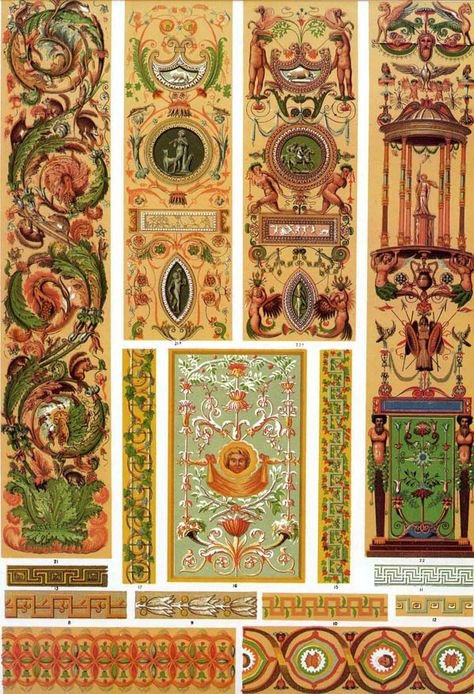 Italian Renaissance Ornamentation Grammar Of Ornament, Italian Pattern, Cave Painting, Giovanni Boldini, Owen Jones, Graphic Design Books, Free Illustration Images, Tatuaje A Color, Illustration Vintage