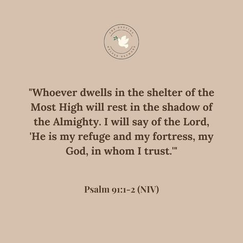 “Whoever dwells in the shelter of the Most High will rest in the shadow of the Almighty. I will say of the LORD, ‘He is my refuge and my fortress, my God, in whom I trust.’” Psalm 91 🎚️ . . . . . . . . . . . . . . . . . . . . . #salvation #faith #armourofgod #armorofgod #biblestudy #christian #christianposts #christianinstagram #jesusisking #jesusisgod #jesussaves #jesusislife #oldtestament #bornagainchristian #childofgod #faithoverfear #psalms #victoryinchrist #goddid #christianposts #wallp... Psalm 91 1, Born Again Christian, Shadow Of The Almighty, Bible Study Lessons, Psalm 91, Jesus Is Life, Blessed Life, Armor Of God, I Trust