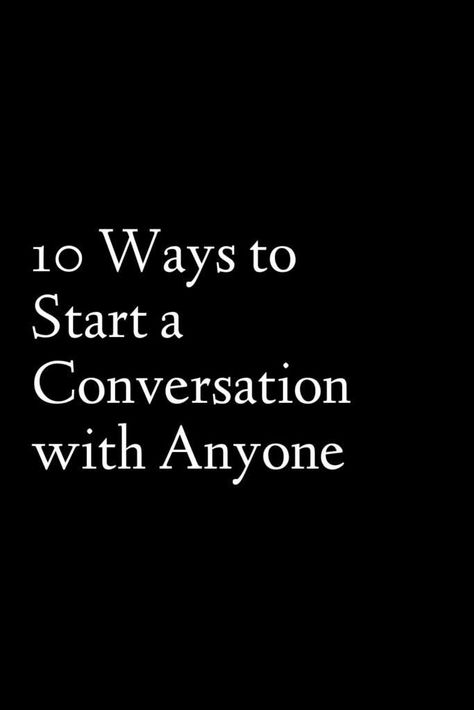 Starting conversations can sometimes feel daunting, but with the right approach, it can be a breeze. Here are ten highly effective ways to kickstart a... How To Start A Conversation, Ways To Start A Conversation, Starting Conversations, To Start A Conversation, How To Start Conversations, Someone New, To Start, Feelings, 10 Things