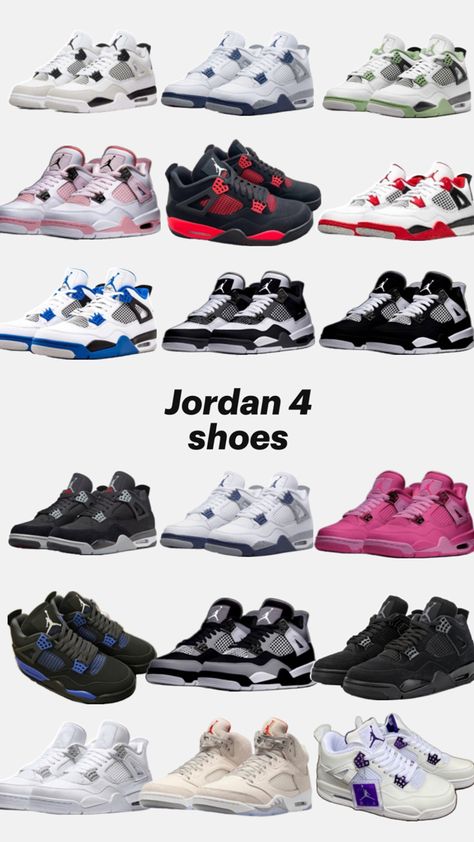 #jordan4s #fyp #retro #differentcolors #color #shoes Jordan 4 Shoes, Cute Jordans, Nike Shoes Women Fashion, Pretty Sneakers, Nike Fashion Shoes, Preppy Shoes, Jordan Shoes Girls, Pretty Shoes Sneakers, Jordan Shoes Retro