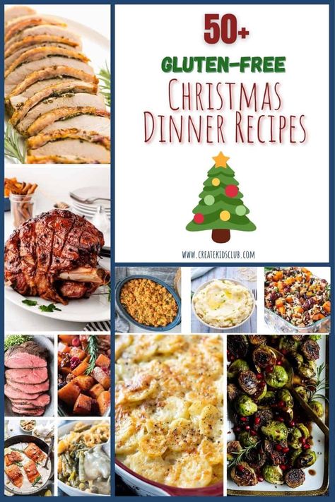 Preparing a gluten free holiday menu does not mean you have to miss out on all the classics or sacrifice traditions. My list of 50+ Gluten Free Christmas Dinner Recipes covers everything from main courses to dessert to help remove the stress of planning holiday meals. Gluten Free Xmas, Gluten Free Christmas Dinner, Christmas Dinner Side Dishes, Dinner Side Dish Recipes, Christmas Dinner Sides, Gluten Free Christmas Recipes, Christmas Dinner Recipes, Gluten Free Holiday Recipes, Easy Christmas Dinner