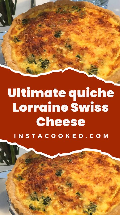 Get ready to tantalize your taste buds with our incredible recipe for Ultimate quiche Lorraine Swiss Cheese! This delightful French dish is a harmonious blend Quiche Lorraine Casserole, Julia Child Quiche Lorraine Recipe, Swiss Cheese Recipes, Bacon Spinach Quiche, Bean And Vegetable Soup, Spinach Quiche Recipes, Quiche Lorraine Recipe, Sweet Potato Spinach, Soy Recipes